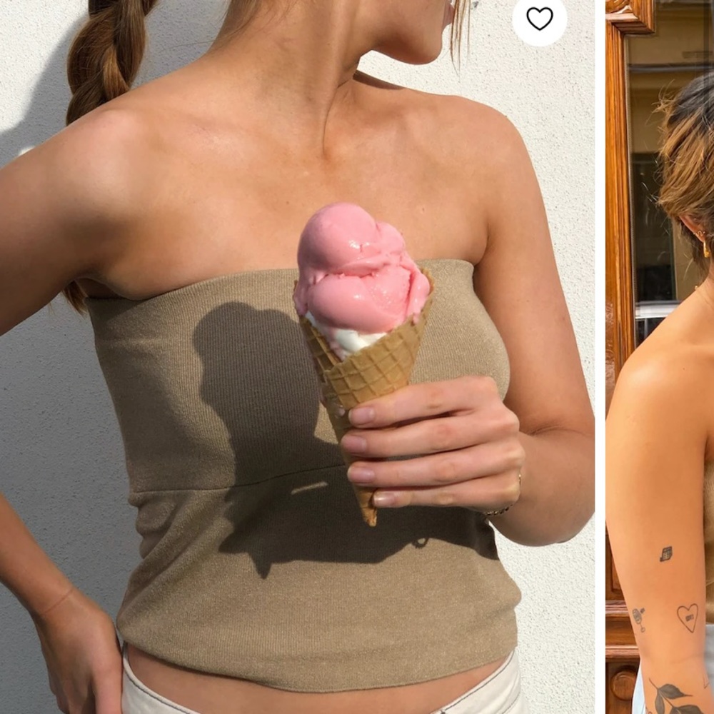 Djerf Avenue Toffee Tube Top